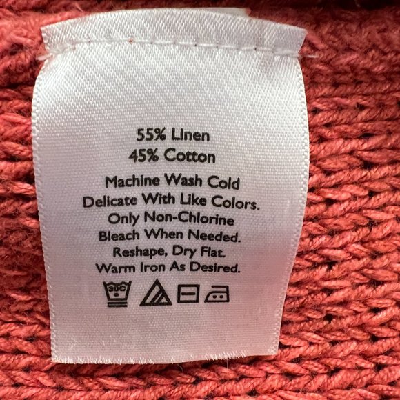 Eddie Bauer cardigan coral button close sweater - Picture 5 of 5